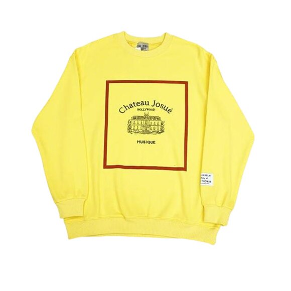 Gallery Dept Musique Crewneck Sweatshirt Yellow